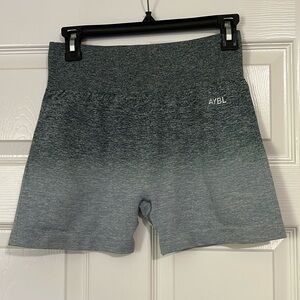 Abyl shorts size large biker shorts gym shorts ombre blue butt lifting